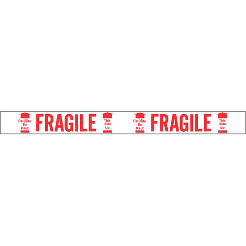 Bilingual Printed Tape – Fragile This Side Up , Red on White Distribution Élite MP