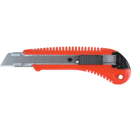 Couteau professionnel ATK300, 18 mm, Acier au carbone, Prise en Plastique Distribution Élite MP