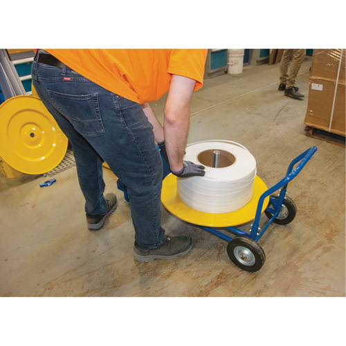 Strapping Dispenser, Polyester/Steel/Polypropylene Straps, 16"/8" Core Dia., 3"/8"/6" Roll Width Distribution Élite MP