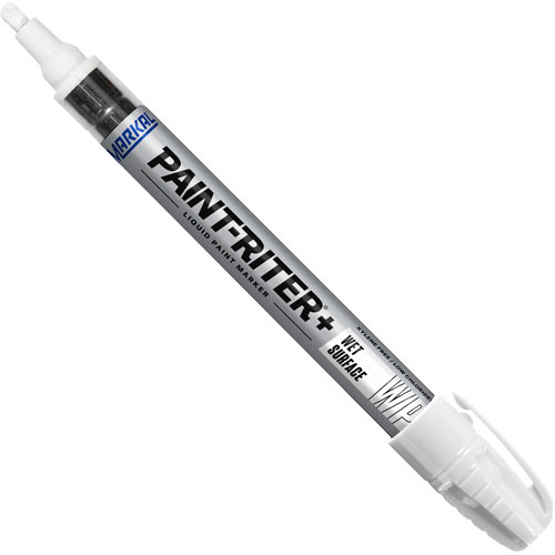 Paint-Riter&reg;+ Wet Surface Paint Marker, Liquid, White Distribution Élite MP