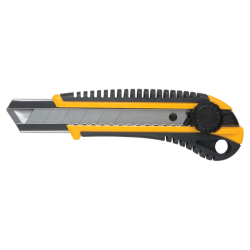 Couteau ATK800, 25 mm, Acier au carbone, Robuste, Prise en Caoutchouc Distribution Élite MP