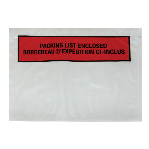 Pochette pour bordereau d'exp&eacute;dition, 7" lo x 5-1/2" la, Style Insertion par l'arri&egrave;re Distribution Élite MP