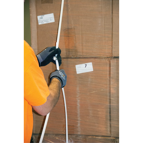 Feuillard, Polypropyl&egrave;ne, 3/8" la x 12900' lo, Blanc, Calibre Machine Distribution Élite MP
