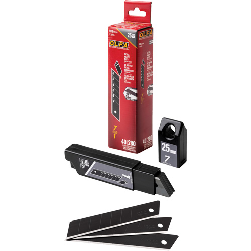 Lames de rechange noires tr&egrave;s aiguis&eacute;es, Style Cassable Distribution Élite MP