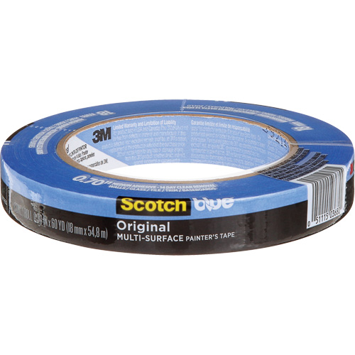 ScotchBlue Original Multi-Surface Painter's Tape 2090, 18 mm (3/4") x 54.8 m (180'), Blue Distribution Élite MP