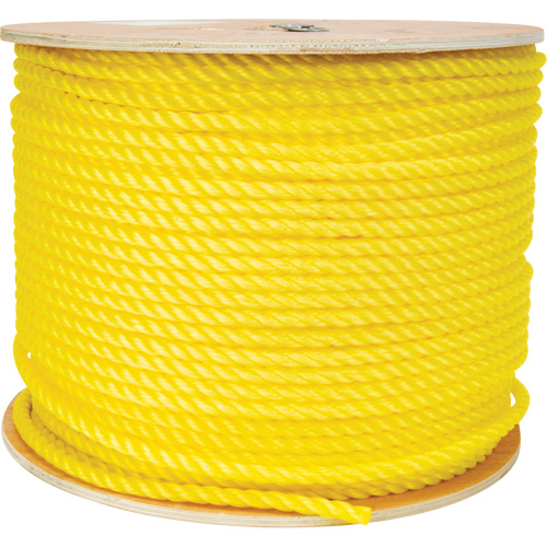 Corde jaune tress&eacute;e 3/8", Polypropyl&egrave;ne, 630' Distribution Élite MP