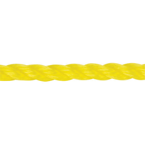 Corde jaune tress&eacute;e 3/8", Polypropyl&egrave;ne, 630' Distribution Élite MP