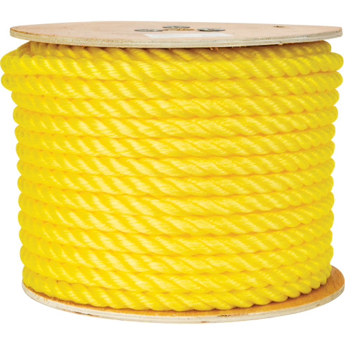 Corde jaune tress&eacute;e 5/8", Polypropyl&egrave;ne, 200' Distribution Élite MP