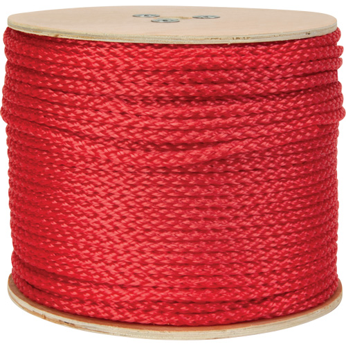 Corde rouge tress&eacute;e, Polypropyl&egrave;ne, 500' Distribution Élite MP