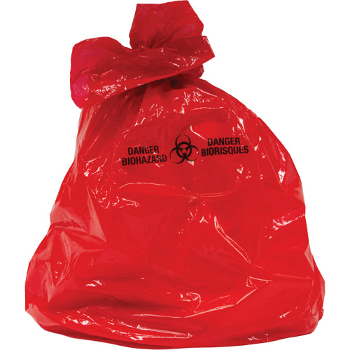 Sacs &agrave; d&eacute;chets, Biorisque, 50" lo x 37" la, 2 mils Distribution Élite MP