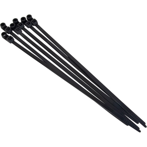 Screw-In Cable Tie, 8" Long, 50 lbs. Tensile Strength, Black Distribution Élite MP