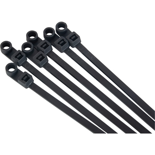 Screw-In Cable Tie, 8" Long, 50 lbs. Tensile Strength, Black Distribution Élite MP