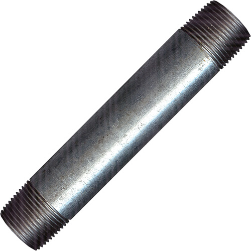 Raccord long, Galvanis&eacute;, 1/2", NPT x NPT Distribution Élite MP
