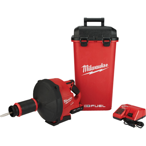 M18 Fuel Drain Snake with Cable Drive & 5/16” Cable, Electric, 1/4" x 50'/3/8" x 35' Distribution Élite MP