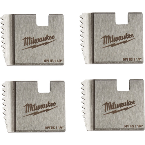 Matrices de tuyauterie portables NPT, Pour tuyau de 1-1/4", Acier rapide Distribution Élite MP