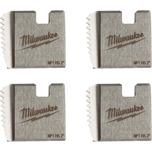 Matrices de tuyauterie portables NPT, Pour tuyau de 2", Acier rapide Distribution Élite MP
