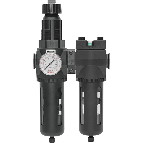 Filtre/d&eacute;tendeur & filtre coalescent Modulair 400 avec bol standard & drain manuel, 3/4" NPTF, 150 psi, Capacit&eacute; de 9,13 oz liq. Distribution Élite MP