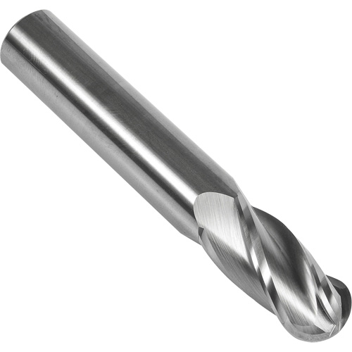 S238 30° Ball Nose End Mill, 1/16" Dia., 1-1/2" L, 4 Flutes, 1/8" Shank, Carbide Distribution Élite MP