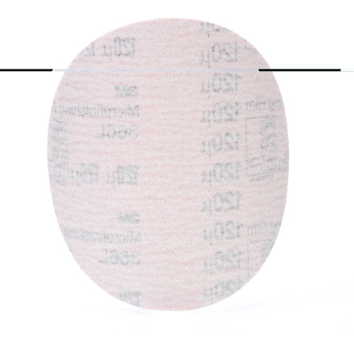 Hookit Microfinishing Film Disc 366L, 5" Dia., 120 Grit, Aluminum Oxide, 3 mils Distribution Élite MP