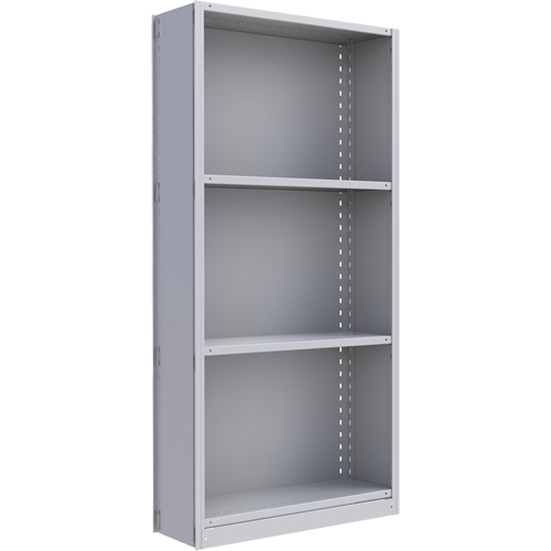 Interlok Shelving Unit, Steel, Boltless, 800 lbs. Capacity, 36" W x 76" H x 24" D Distribution Élite MP