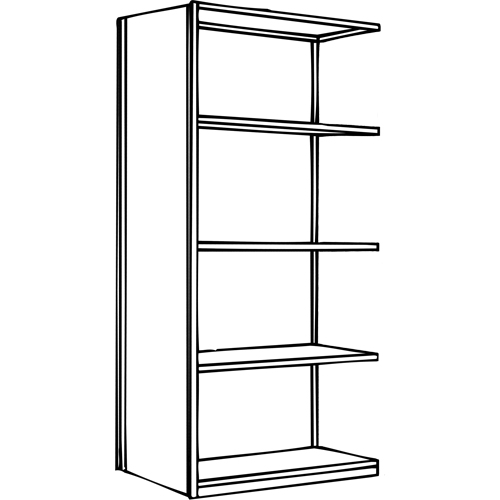 &eacute;l&eacute;ment de rayonnage Interlok, Acier, Sans boulons, Capacit&eacute; 800 lb, 36" la x 100" h x 12" p Distribution Élite MP