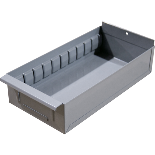 Interlok Boltless Shelving Shelf Box, Steel, 5-5/8" W x 15" D x 2-3/4" H, Light Grey Distribution Élite MP