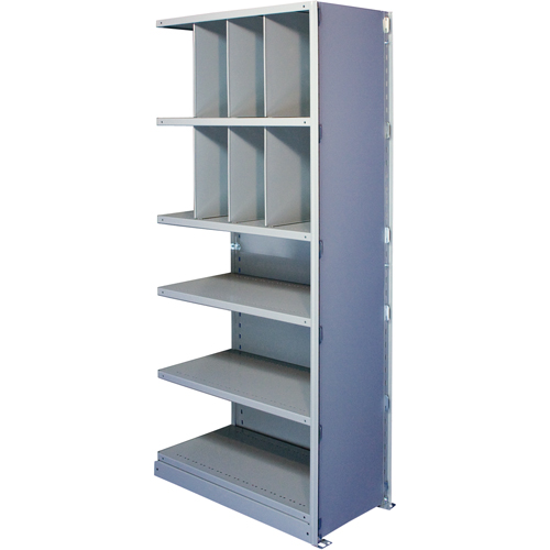&eacute;l&eacute;ment de rayonnage Interlok, Acier, Sans boulons, Capacit&eacute; 550 lb, 48" la x 88" h x 12" p Distribution Élite MP