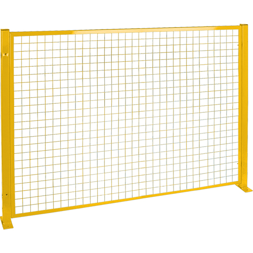 Mesh Style Perimeter Guard, 4' H x 8' W, Yellow Distribution Élite MP