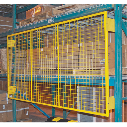 Grilles de protection arri&egrave;re pour palettier, 96" la x 48" h, Ferrures de 6" Distribution Élite MP