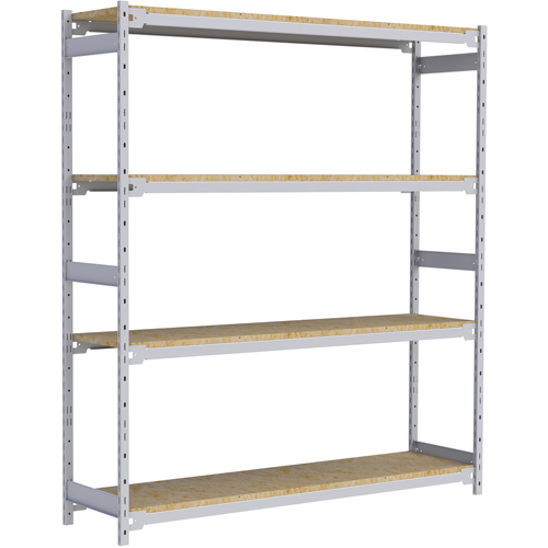 &eacute;tag&egrave;re-classeur de grande largeur, Acier, 4 Tablettes, 72" la x 18" p x 84" h Distribution Élite MP