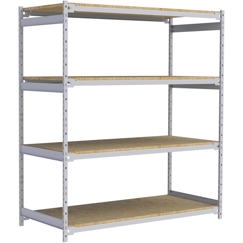 &eacute;tag&egrave;re-classeur de grande largeur, Acier, 4 Tablettes, 72" la x 32" p x 84" h Distribution Élite MP