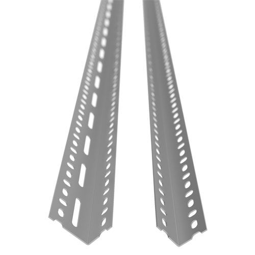 Montant &agrave; corni&egrave;re perfor&eacute;e, Acier galvanis&eacute;, Hauteur 72" Distribution Élite MP