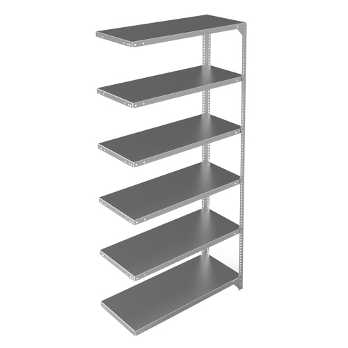 &eacute;l&eacute;ment de rayonnage, Acier galvanis&eacute;, Montant &agrave; fente, Capacit&eacute; 400 lb, 36" la x 72" h x 15" p Distribution Élite MP
