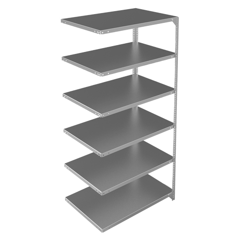 &eacute;l&eacute;ment de rayonnage, Acier galvanis&eacute;, Montant &agrave; fente, Capacit&eacute; 400 lb, 36" la x 72" h x 24" p Distribution Élite MP