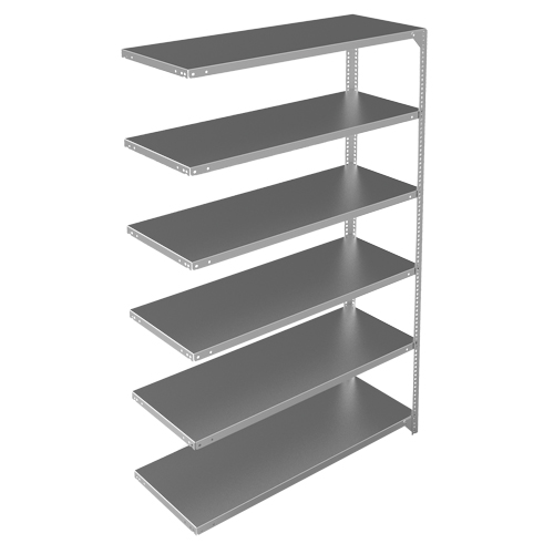 &eacute;l&eacute;ment de rayonnage, Acier galvanis&eacute;, Montant &agrave; fente, Capacit&eacute; 275 lb, 48" la x 72" h x 18" p Distribution Élite MP