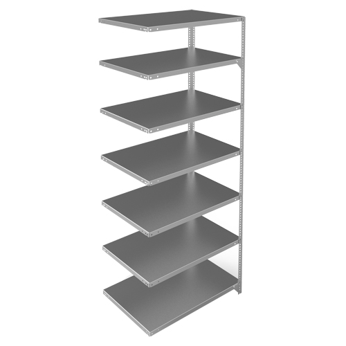 &eacute;l&eacute;ment de rayonnage, Acier galvanis&eacute;, Montant &agrave; fente, Capacit&eacute; 400 lb, 36" la x 84" h x 24" p Distribution Élite MP