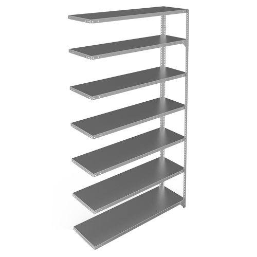 &eacute;l&eacute;ment de rayonnage, Acier galvanis&eacute;, Montant &agrave; fente, Capacit&eacute; 300 lb, 48" la x 84" h x 15" p Distribution Élite MP