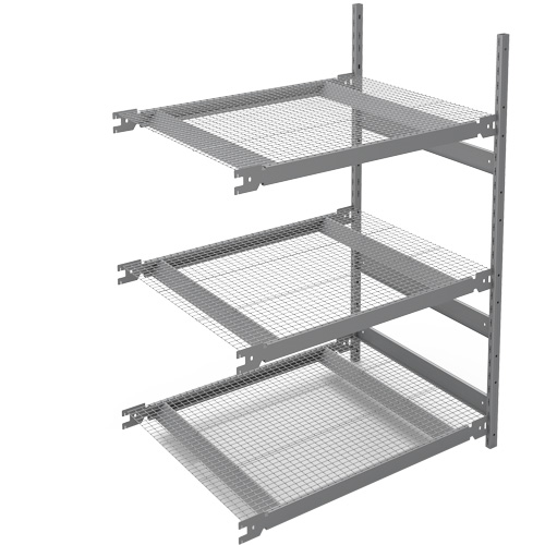 &eacute;tag&egrave;re de grande largeur, Acier, Sans boulons, Capacit&eacute; 1340 lb, 42" la x 60" h x 32" p Distribution Élite MP