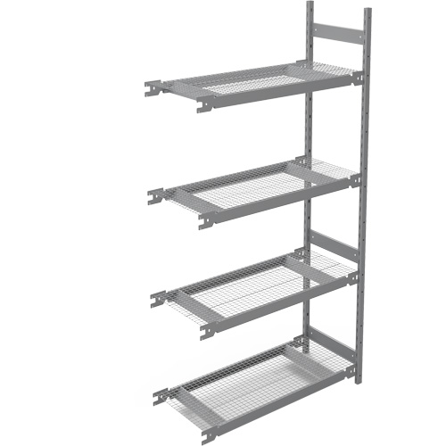 Wide Span Storage Shelving, Steel, Boltless, 1340 lbs. Capacity, 42" W x 84" H x 18" D Distribution Élite MP