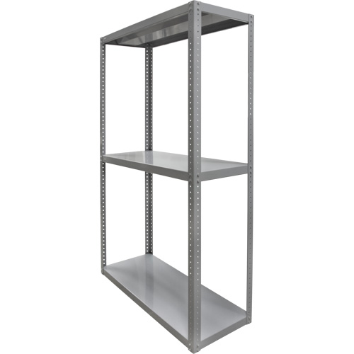 Heavy-Duty Shelving, Steel, Bolted, 3000 lbs. Capacity, 36" W x 72" H x 24" D Distribution Élite MP