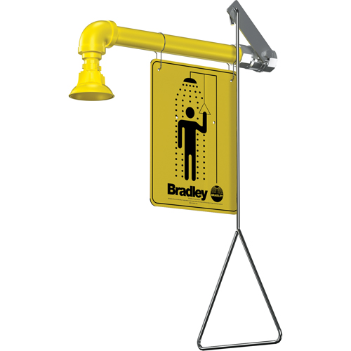Horizontal Supply Emergency Shower Stations, Wall-Mount Distribution Élite MP