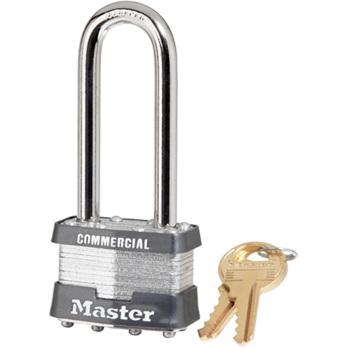 Cadenas commercial, Argent, Cl&eacute;s diff&eacute;rentes, Acier lamin&eacute;, Largeur de 1-3/4" Distribution Élite MP