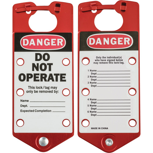 Moraillons de verrouillage &eacute;tiquet&eacute;s, Rouge Distribution Élite MP