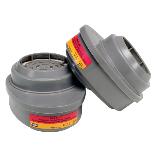 Cartouches pour respirateurs Advantage, Cartouche gaz/vapeur, Vapeurs organiques/Gaz acides/P100 Distribution Élite MP