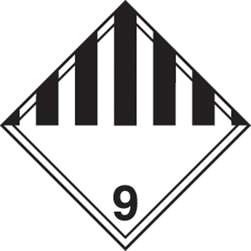 TDG Shipping Labels, Class 9, Miscellaneous Dangerous Goods, Paper Distribution Élite MP