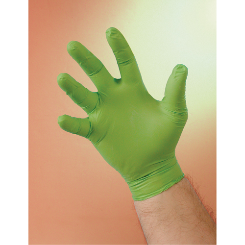 Gants N-Dex, Grand, Nitrile, 4 mils, Sans poudre, Vert Distribution Élite MP