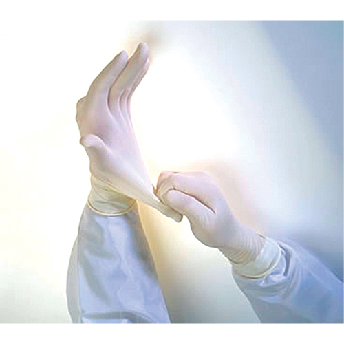 QRP Qualatex&reg; Miracle Grip Examination Gloves, Medium, Latex, 6-mil, Powder-Free, White Distribution Élite MP
