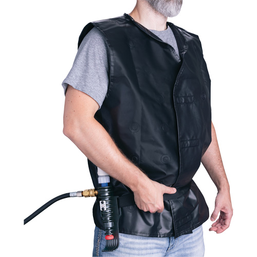 Veste de refroidissement avec dispositif refroidissant en plastique ALLEGRO INDUSTRIES, Grand, Noir Distribution Élite MP