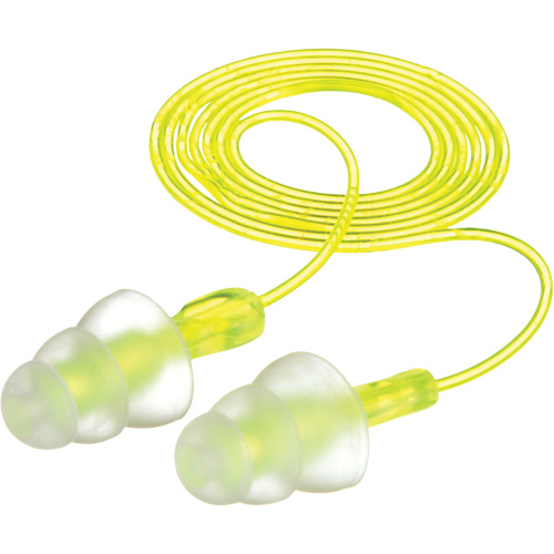 Bouchons d'oreilles r&eacute;utilisables &agrave; trois brides E-A-R, Avec cordon, Vrac - Sac en poly, 26 dB NRR, Taille unique Distribution Élite MP