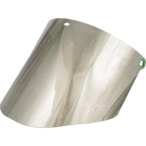 Molded Faceshield Window, Polycarbonate, Green Tint Distribution Élite MP